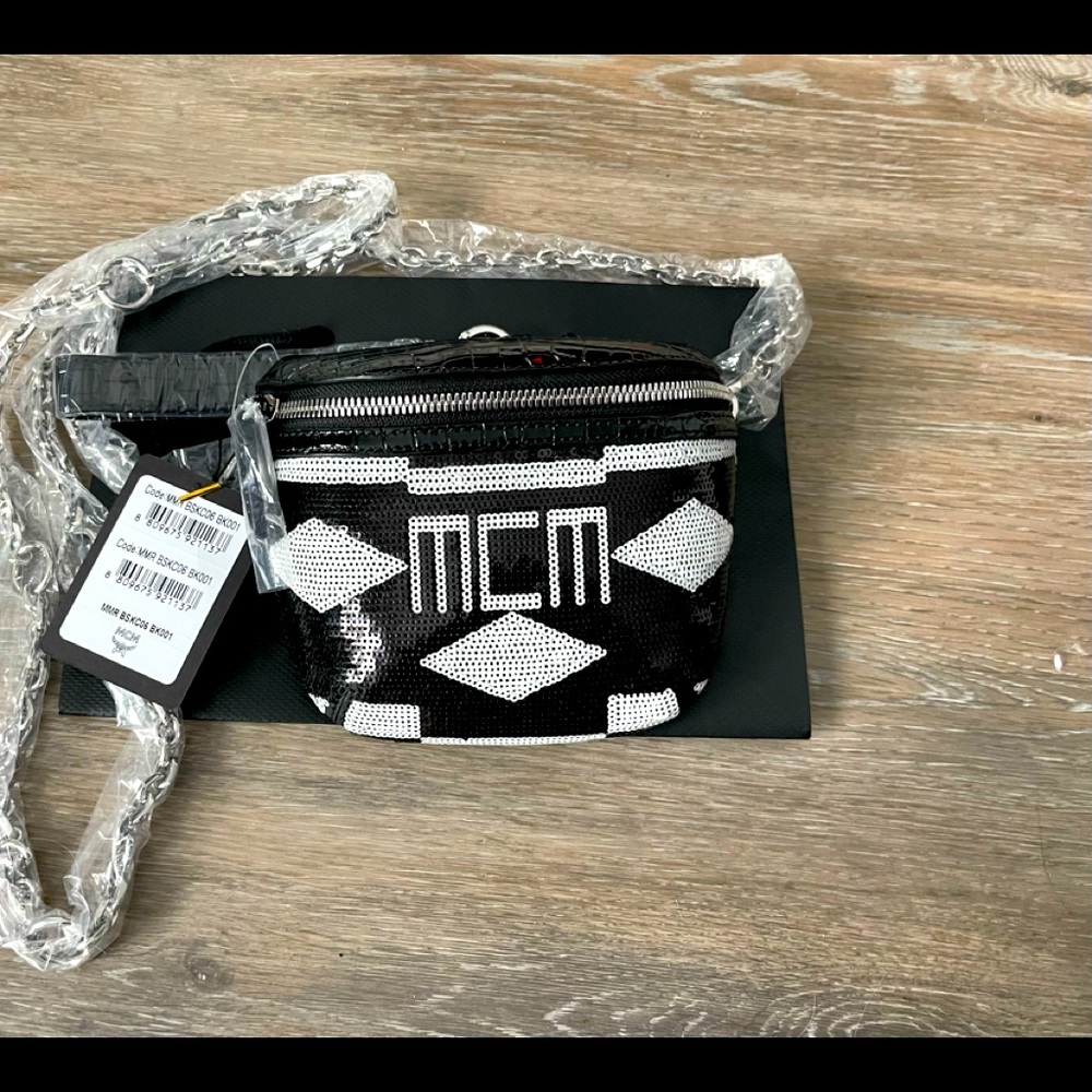 *SOLD* MCM Geo Croc Bum Bag